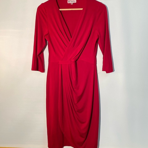 Papillon - women’s faux wrap dress. Size M - Picture 1 of 8